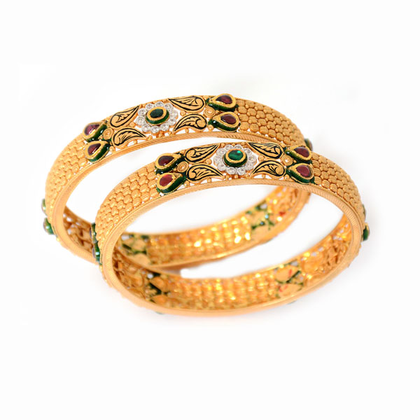 gold jewellery bangles